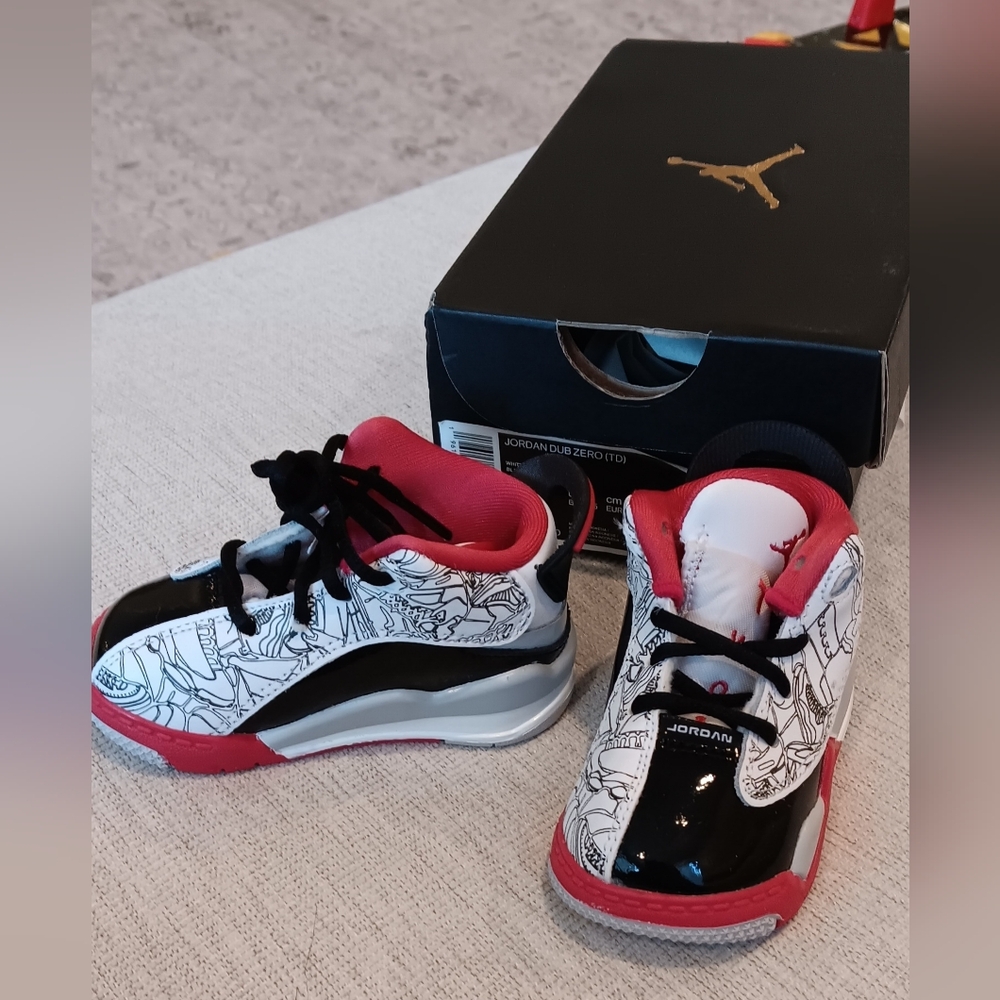 Jordan Dub Zero baby shoes size 4c.